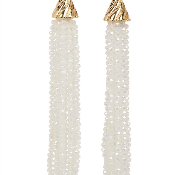 🌺 BEAUTIFUL NATASHA BEADED TASSEL EARRINGS 🌺 - Picture 7 of 8